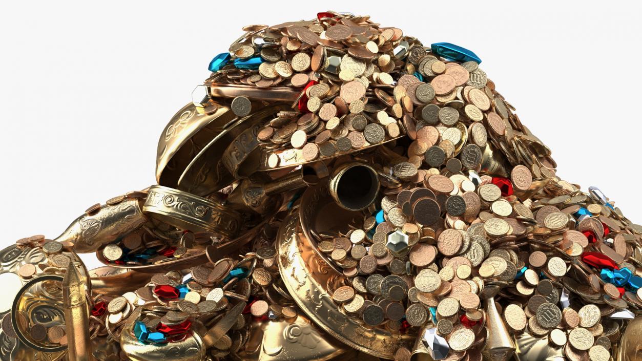 3D Large Pile of Treasures model