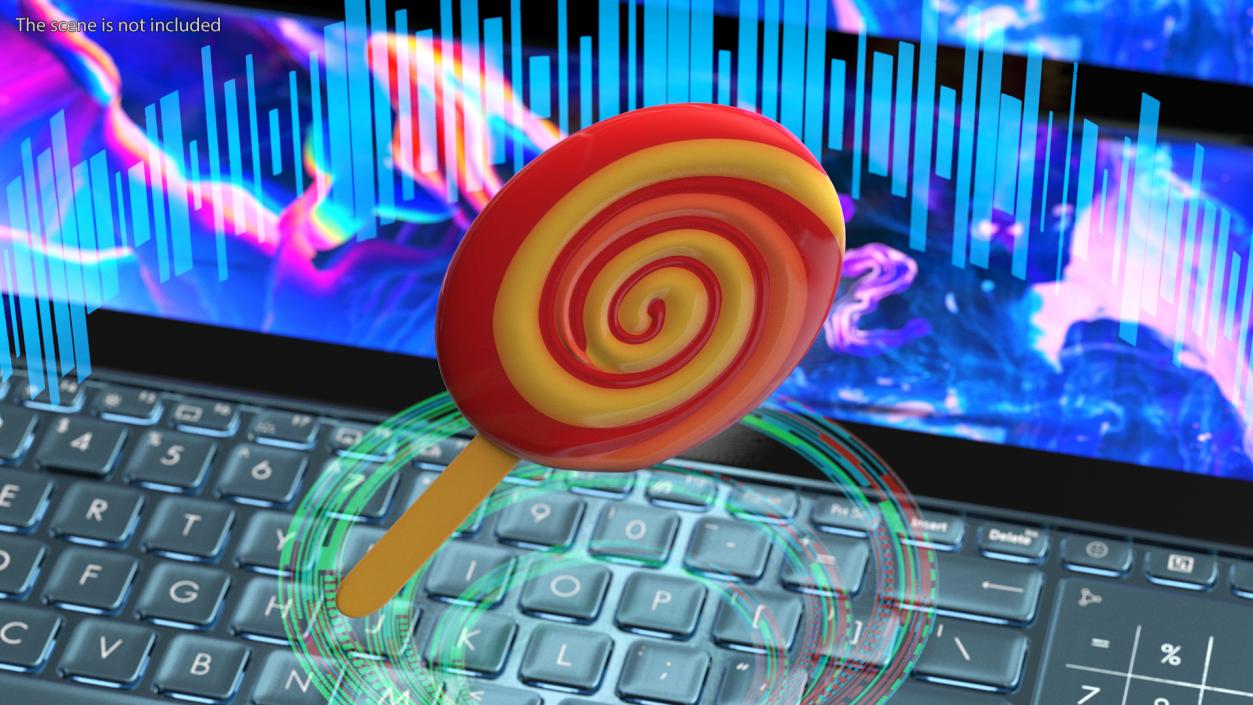 Lollipop Emoji 3D model