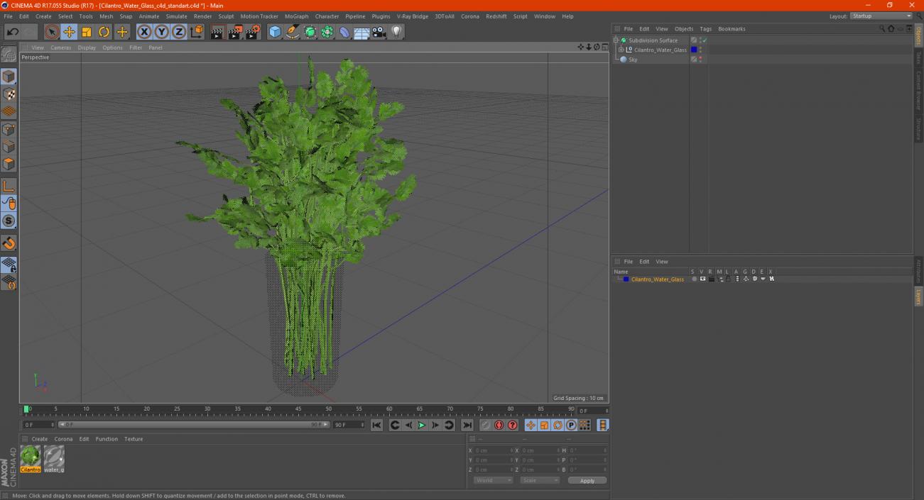 3D model Cilantro Water Glass