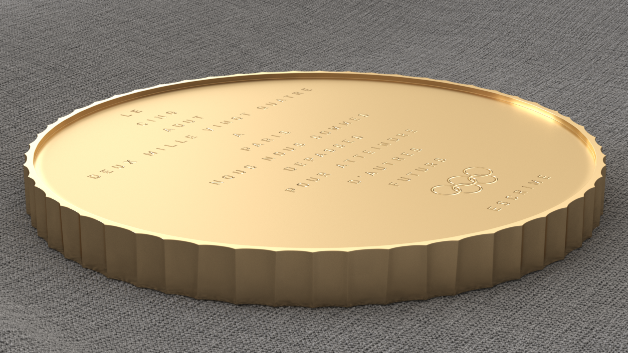 3D Olympic Gold Medal model