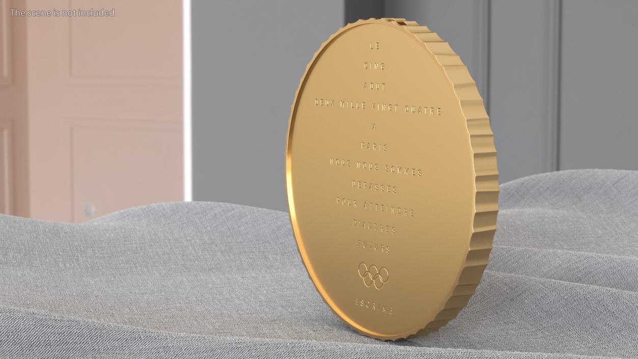 3D Olympic Gold Medal model