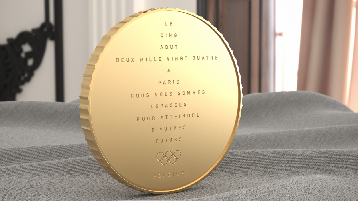 3D Olympic Gold Medal model