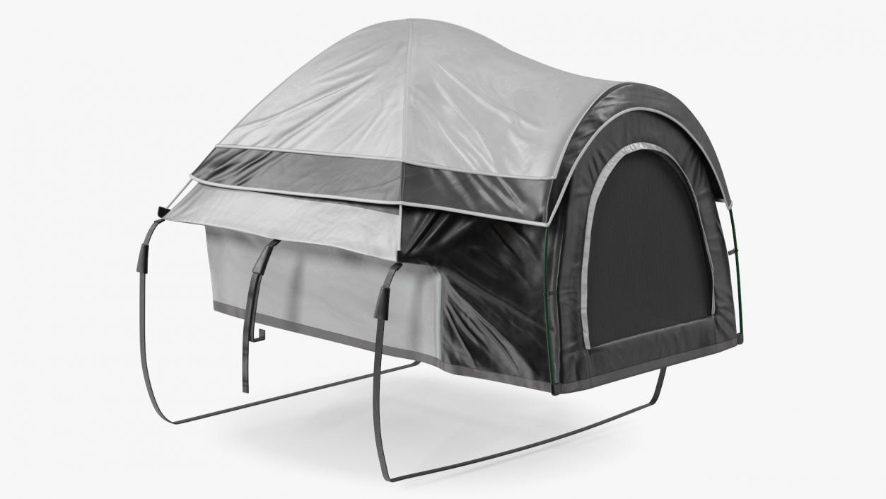 Full Size Truck Bed Tent Grey 3D model