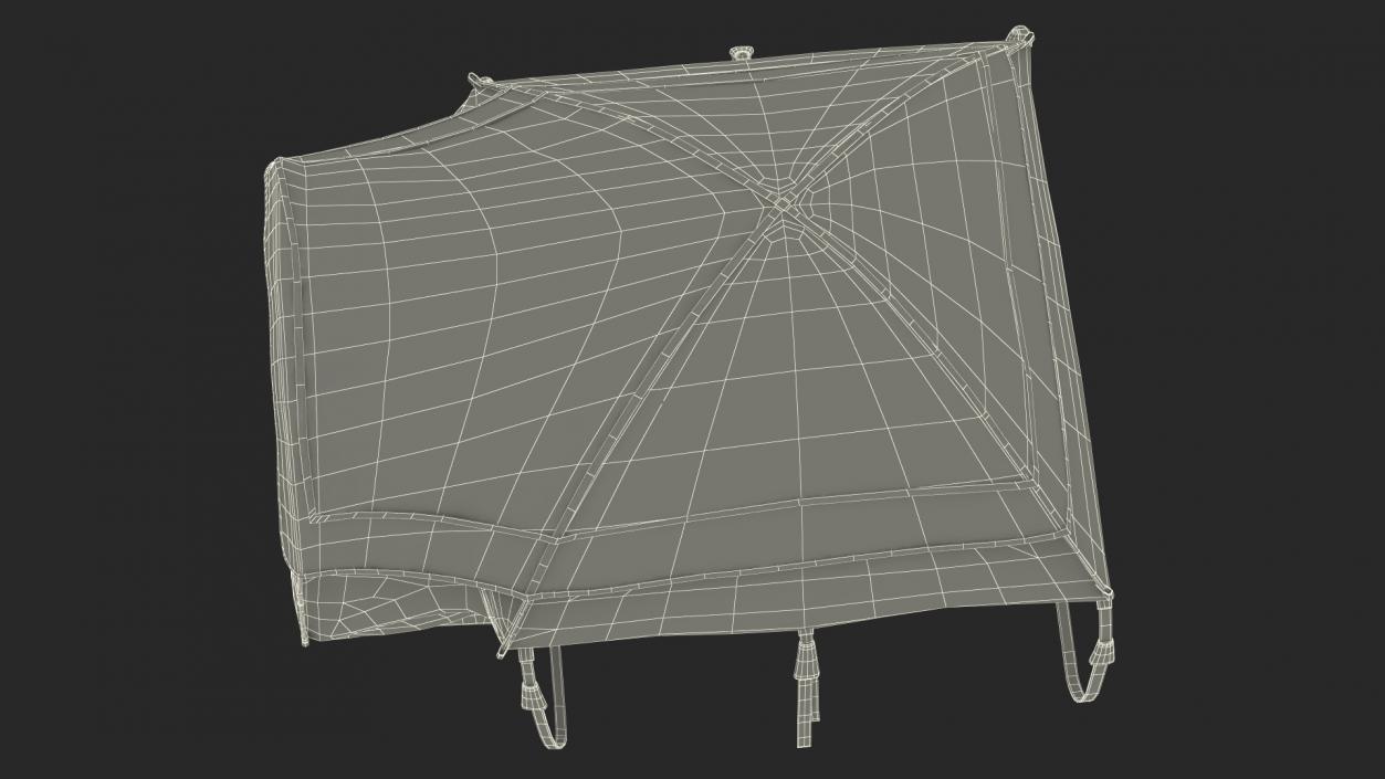 Full Size Truck Bed Tent Grey 3D model