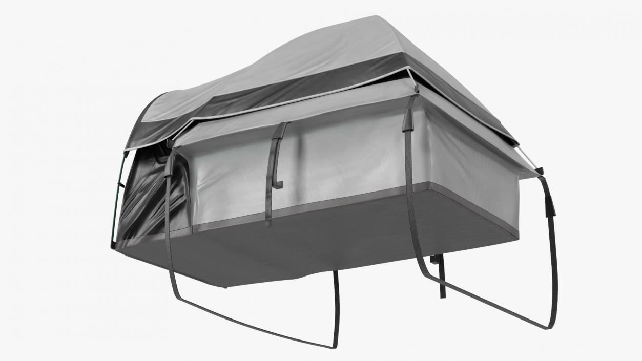 Full Size Truck Bed Tent Grey 3D model