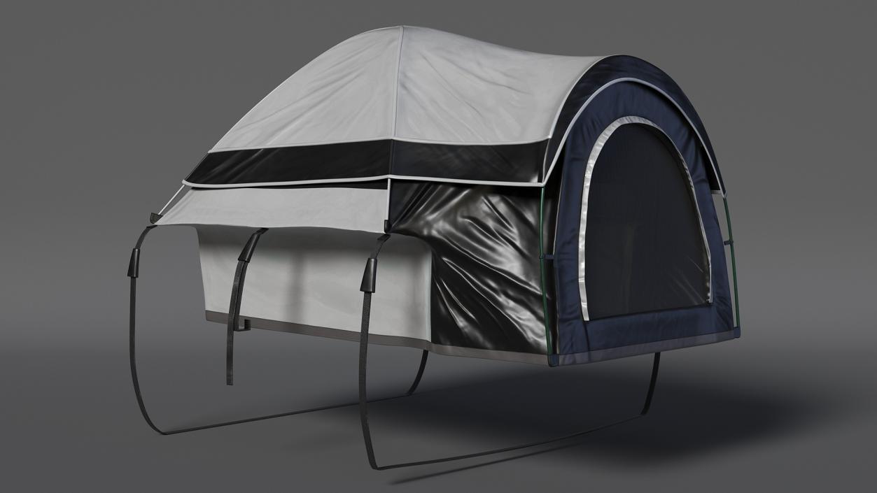 Full Size Truck Bed Tent Grey 3D model