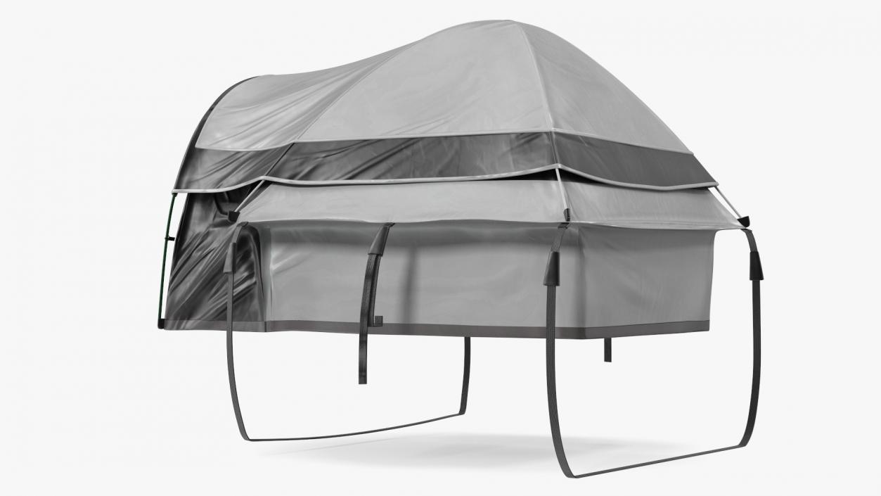 Full Size Truck Bed Tent Grey 3D model