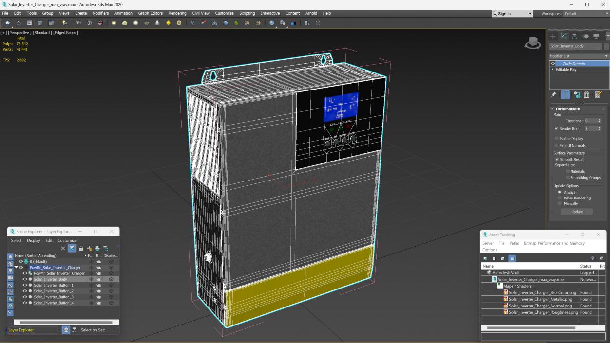 Solar Inverter Charger 2 3D model