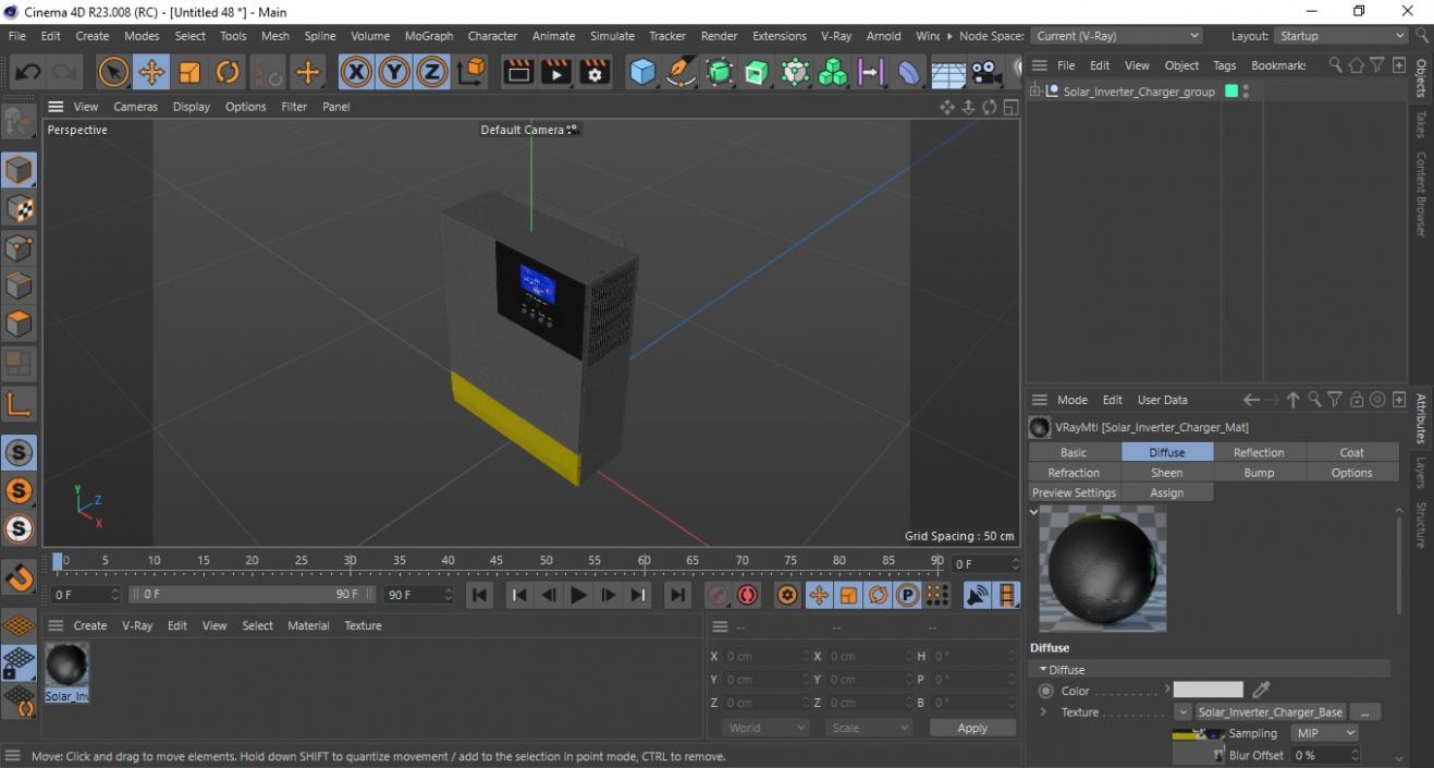 Solar Inverter Charger 2 3D model