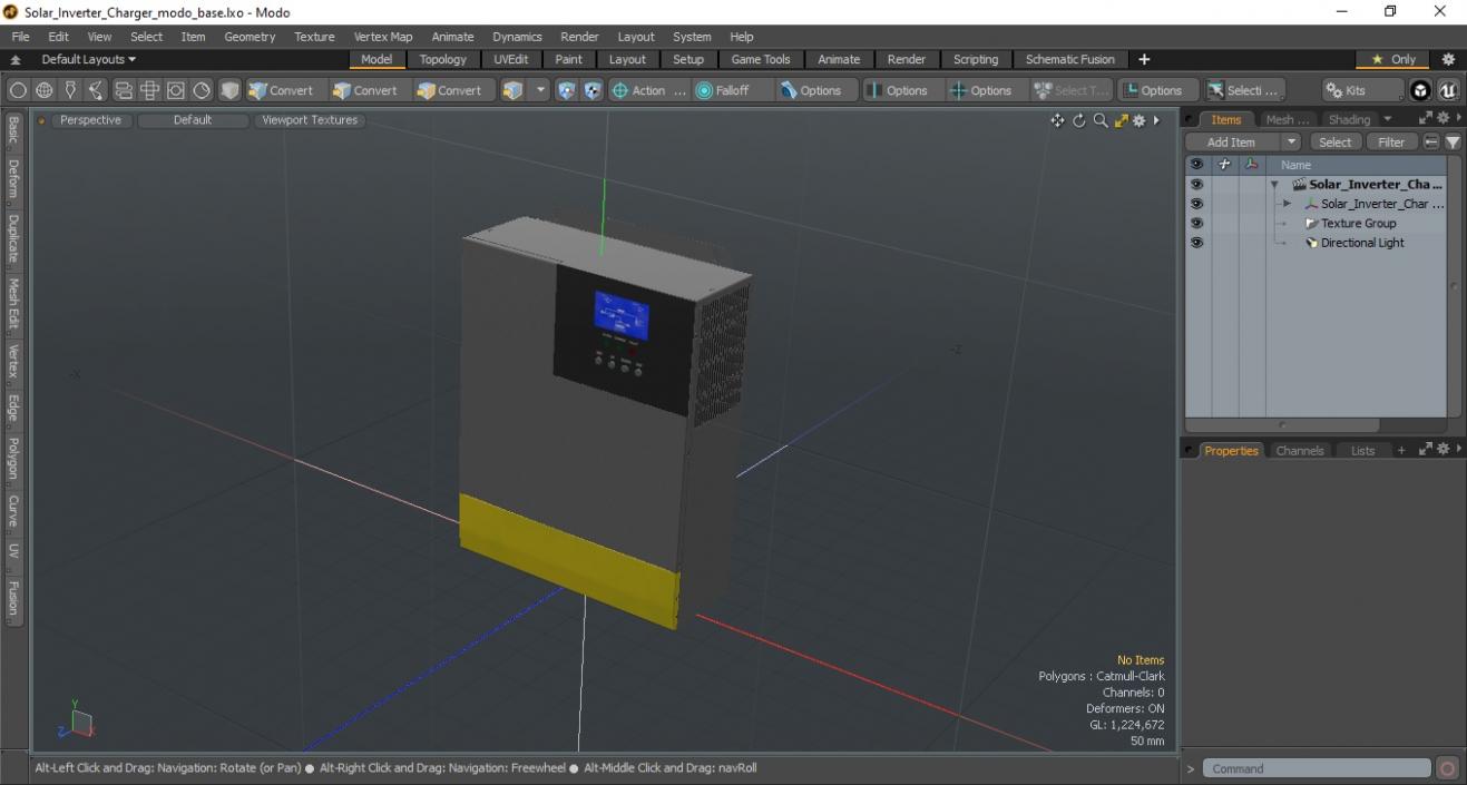 Solar Inverter Charger 2 3D model