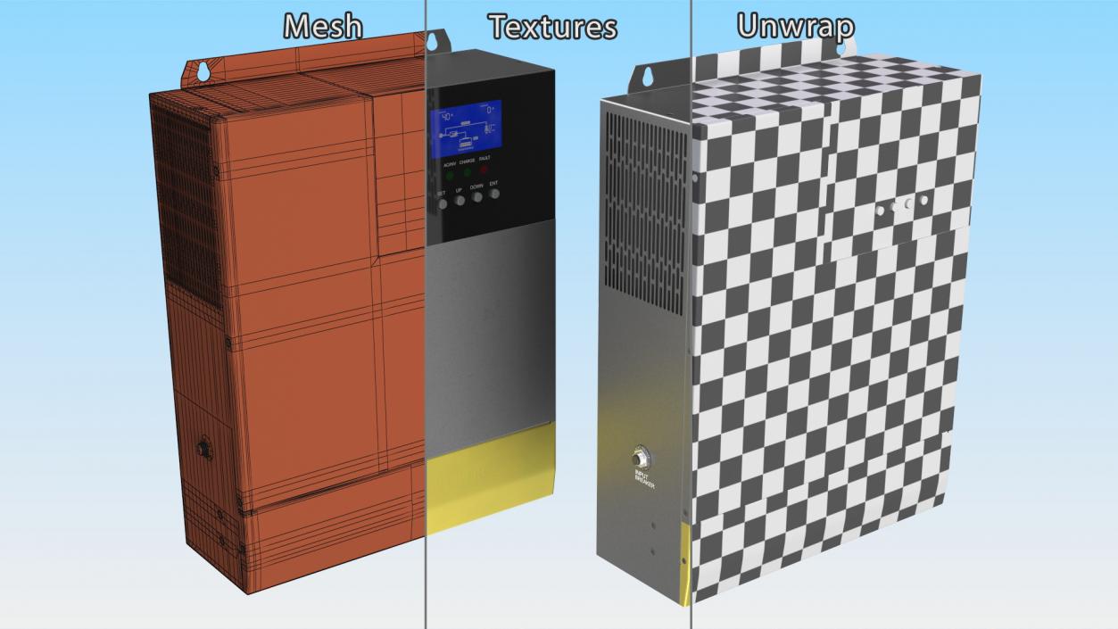 Solar Inverter Charger 2 3D model