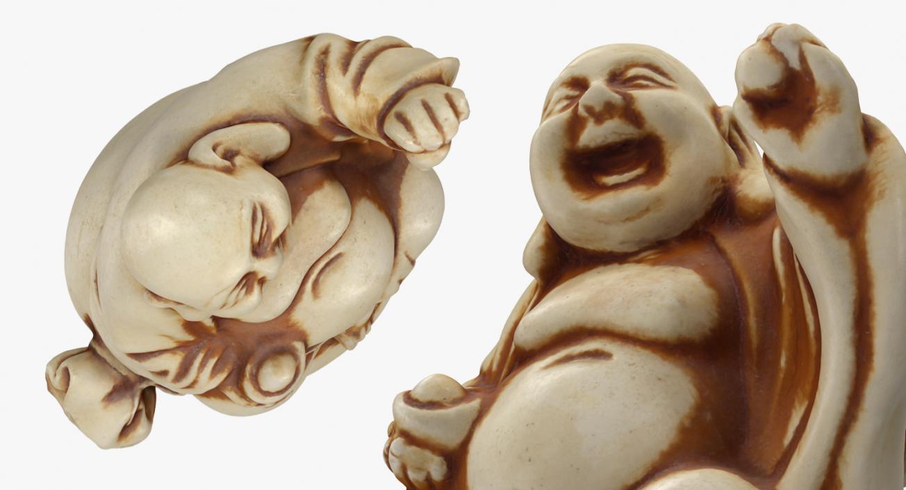 3D model Buddha Ivory Netsuke