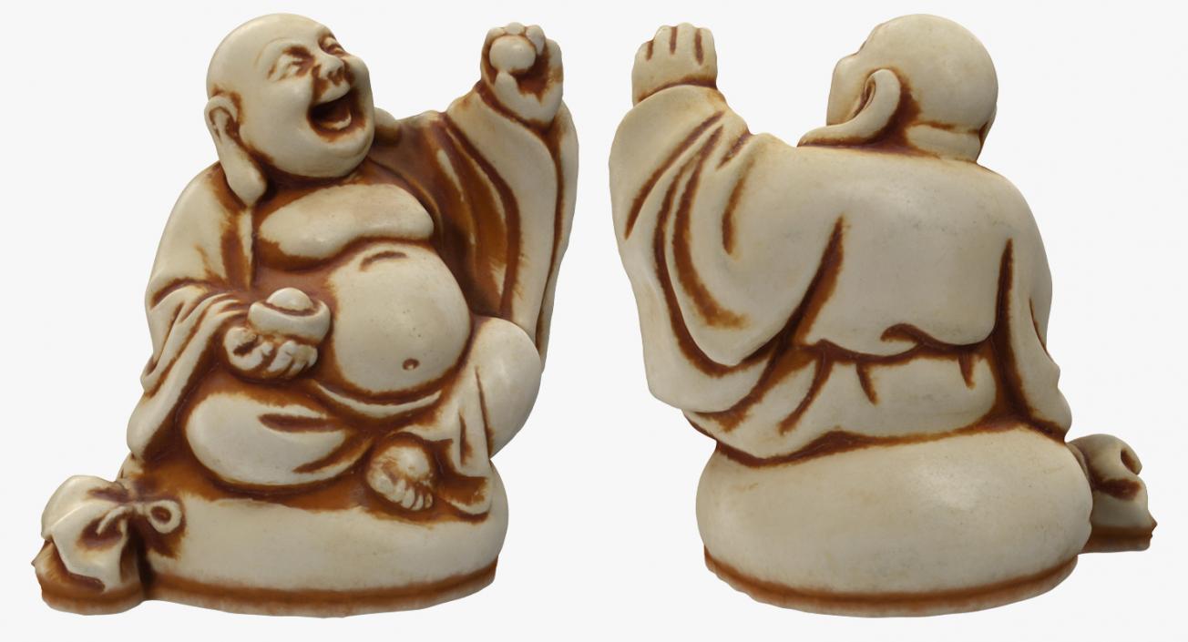 3D model Buddha Ivory Netsuke