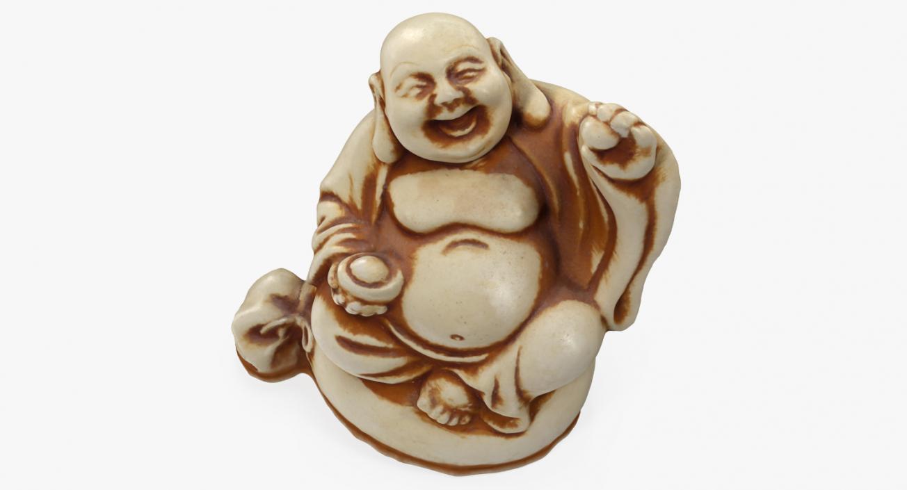 3D model Buddha Ivory Netsuke