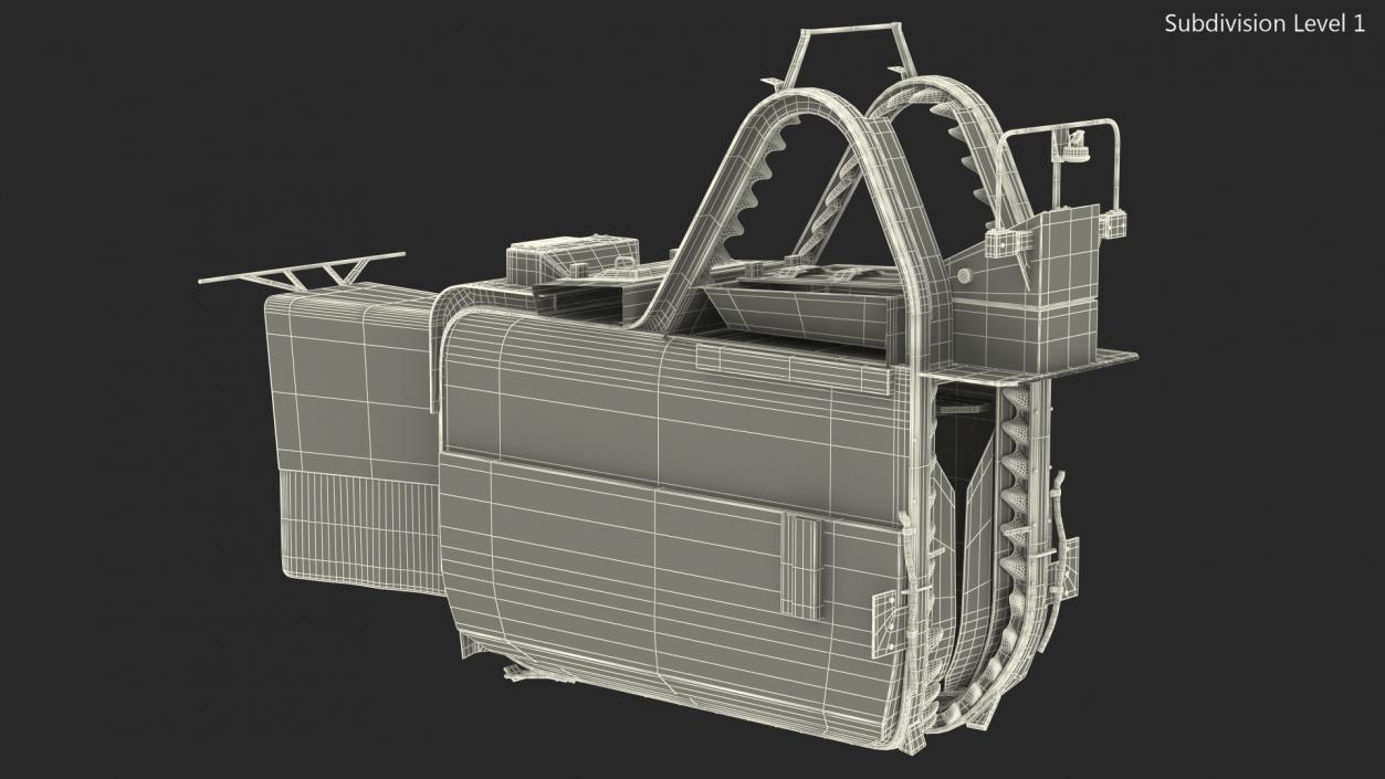 3D Olive Harvester Machine model