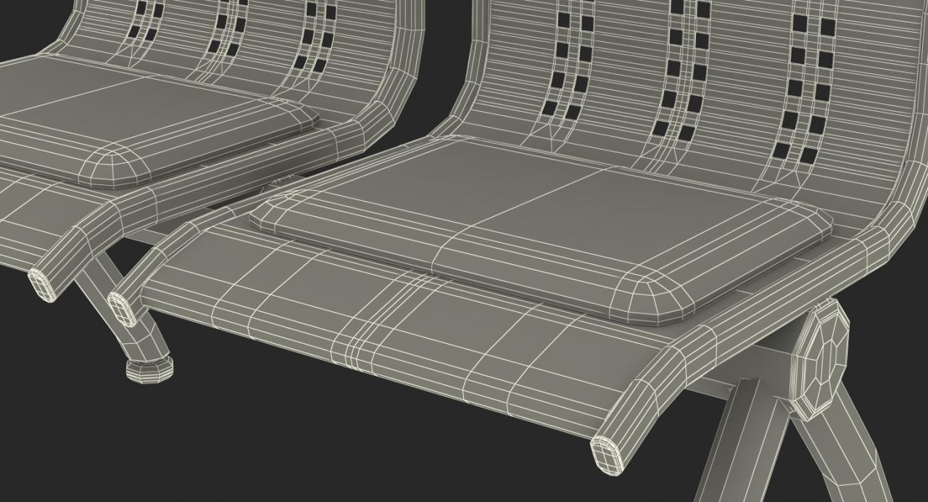 3D Reception Waiting Room Chair model