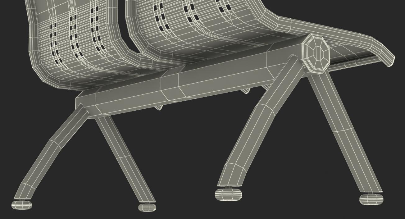 3D Reception Waiting Room Chair model