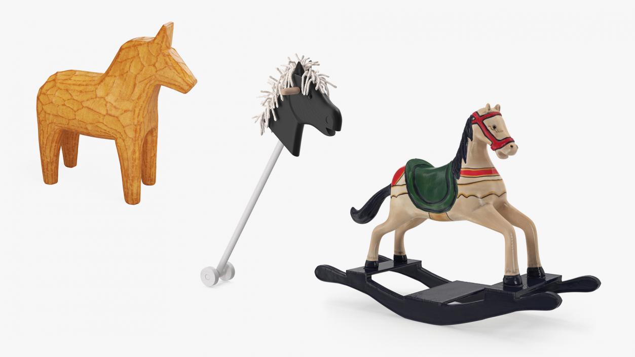 3D Toy Horses Collection 2 model