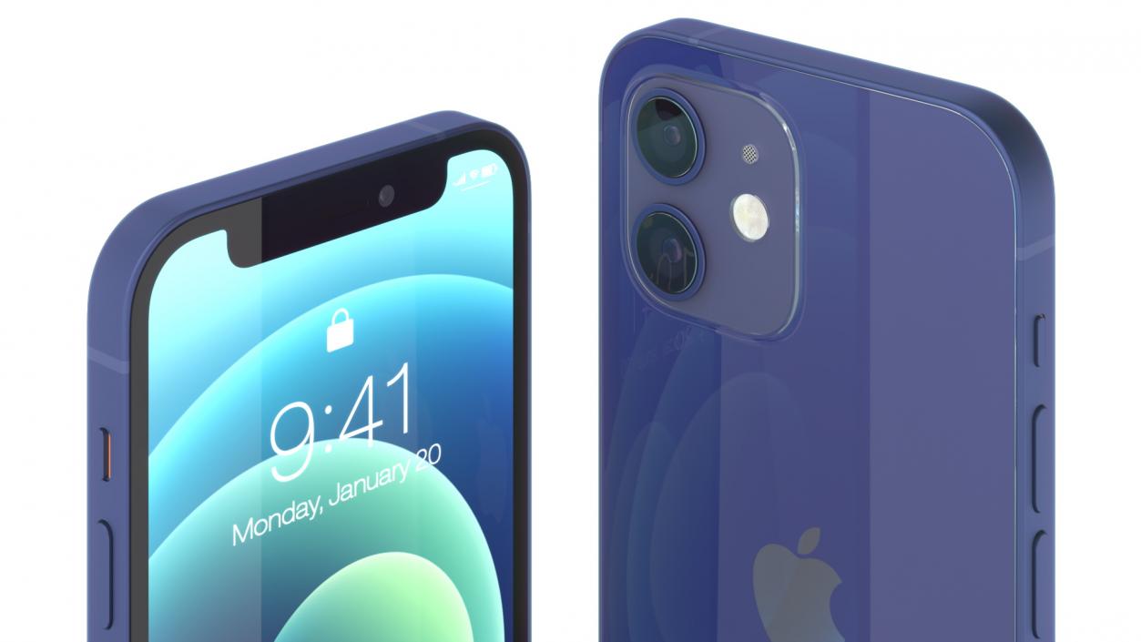 3D model Apple iPhone 12 mini Blue