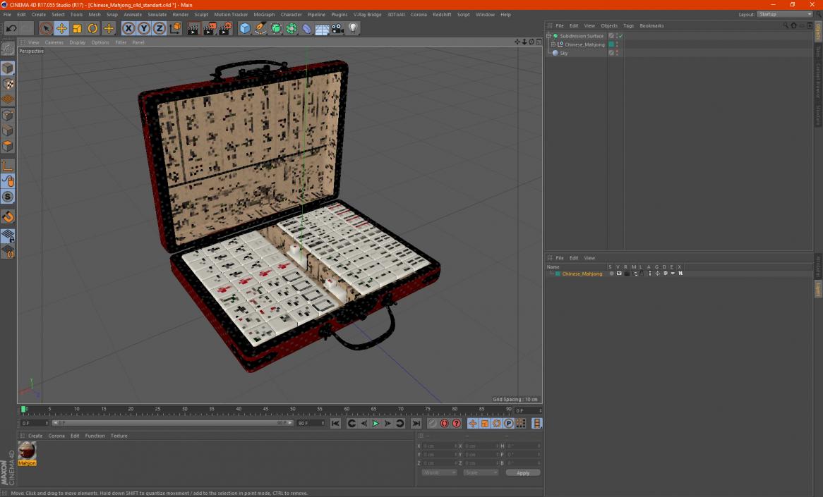 3D model Chinese Mahjong