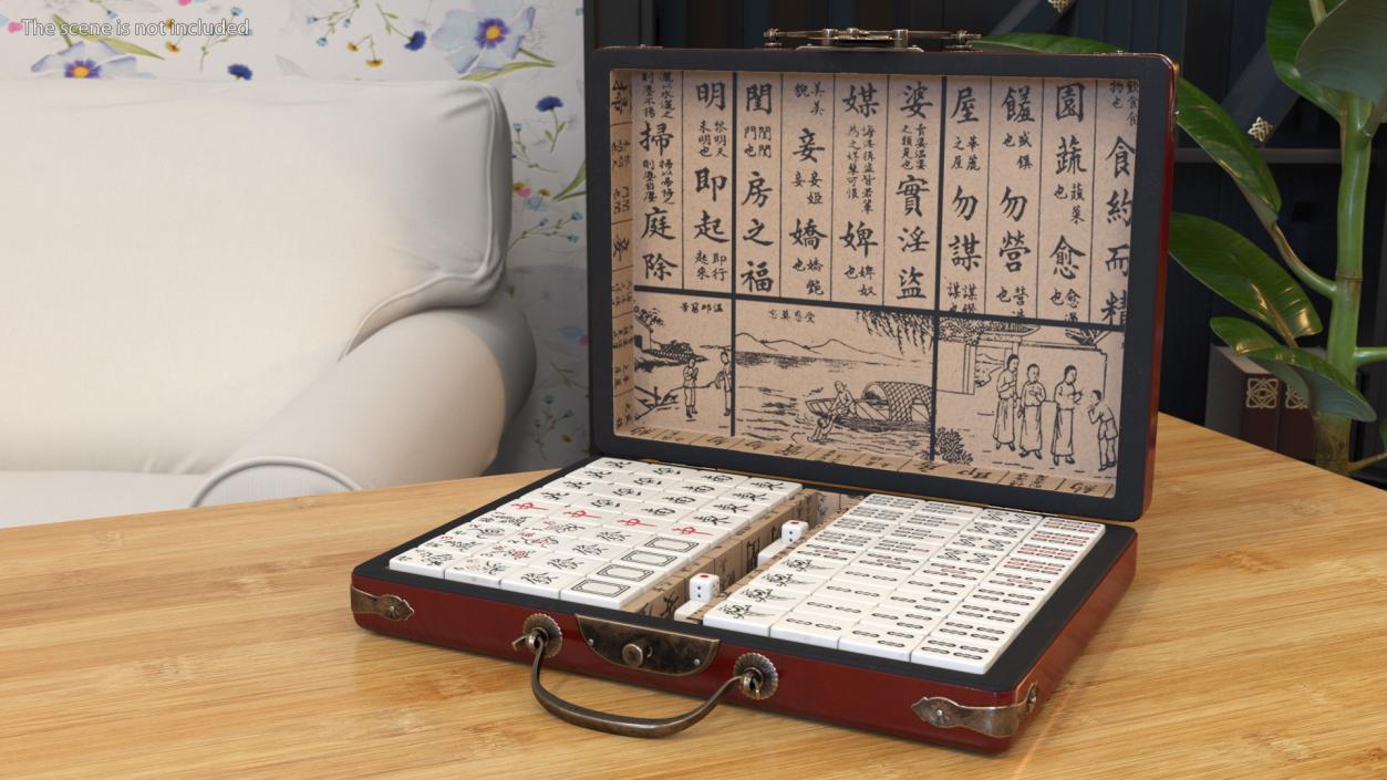 3D model Chinese Mahjong