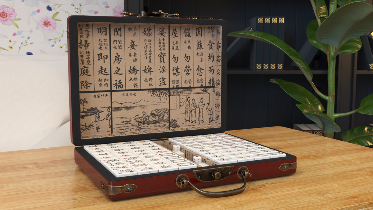 3D model Chinese Mahjong