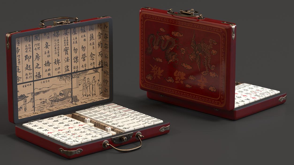 3D model Chinese Mahjong