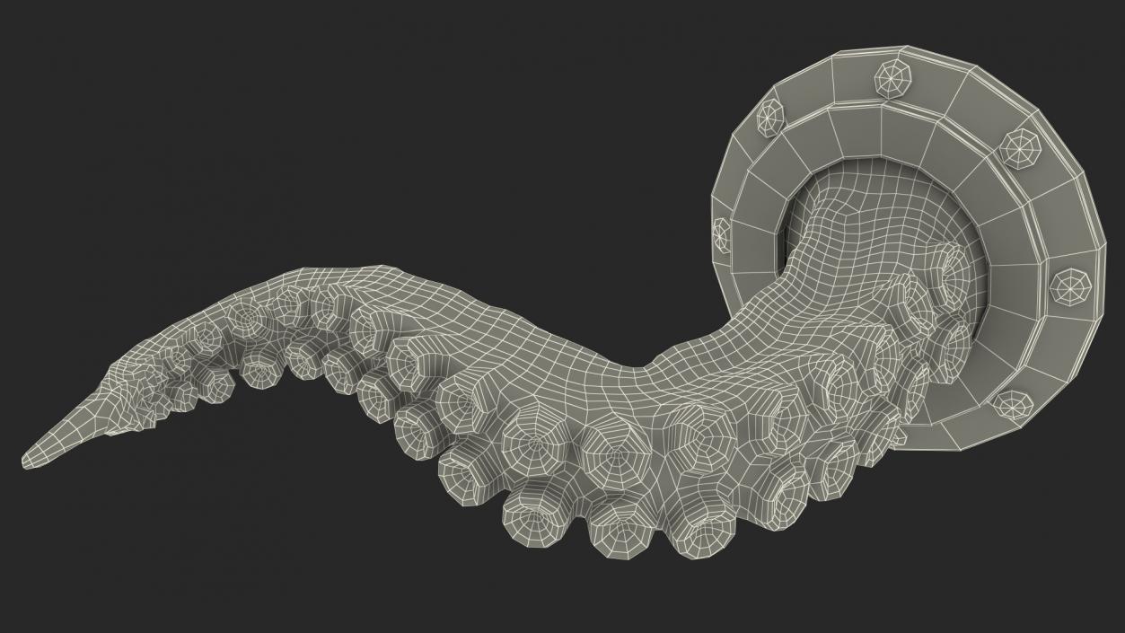 3D model Octopus Tentacle Wall Art Sculpture