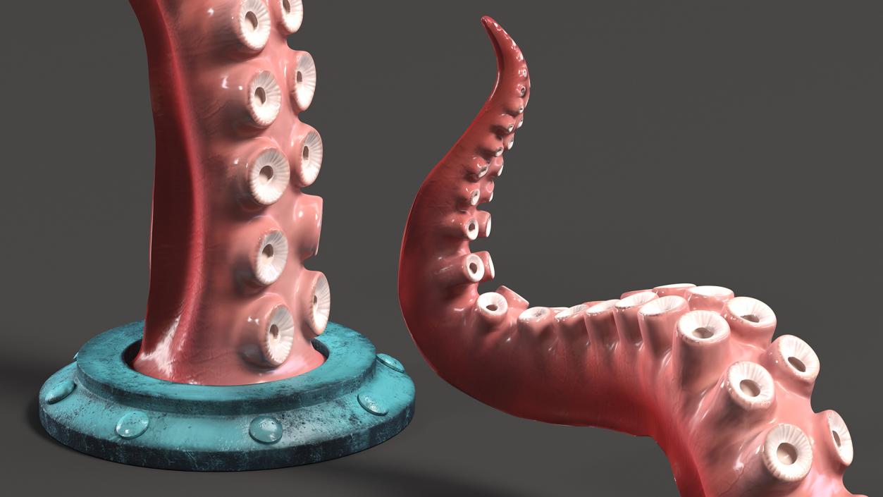 3D model Octopus Tentacle Wall Art Sculpture