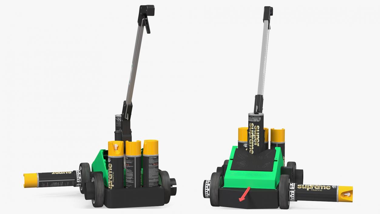 3D model Fox Valley Traffic Striping Machine