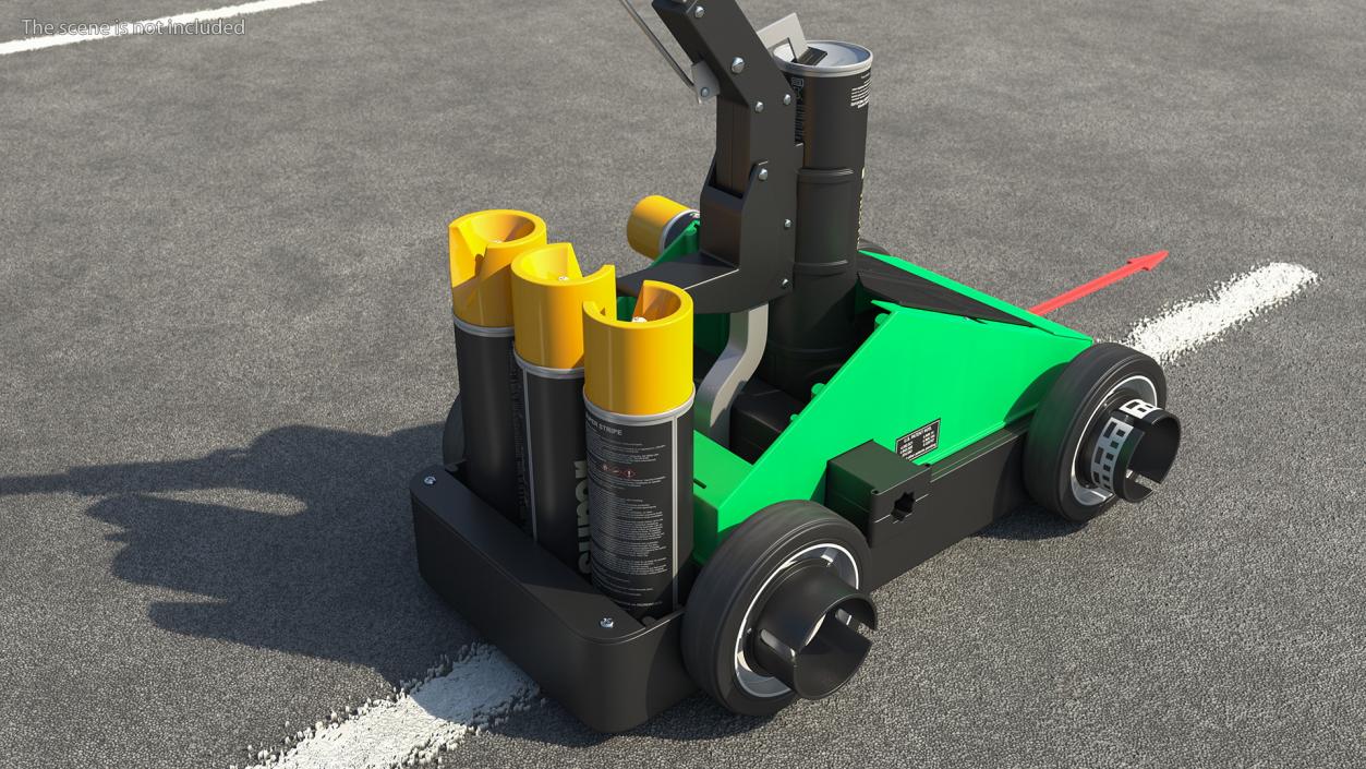 3D model Fox Valley Traffic Striping Machine