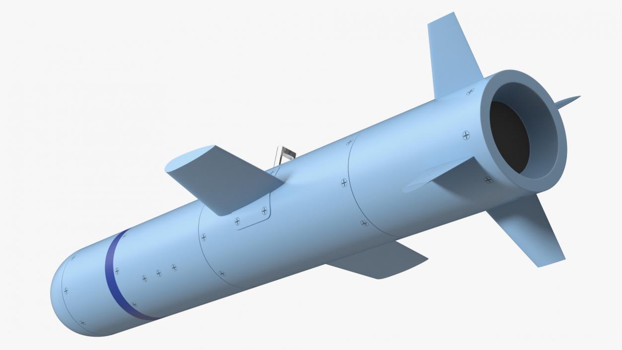 3D Laser Guided Miniature Munition Rocket model