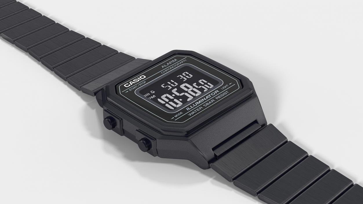 Classic Casio b650wd-1a Black 3D model