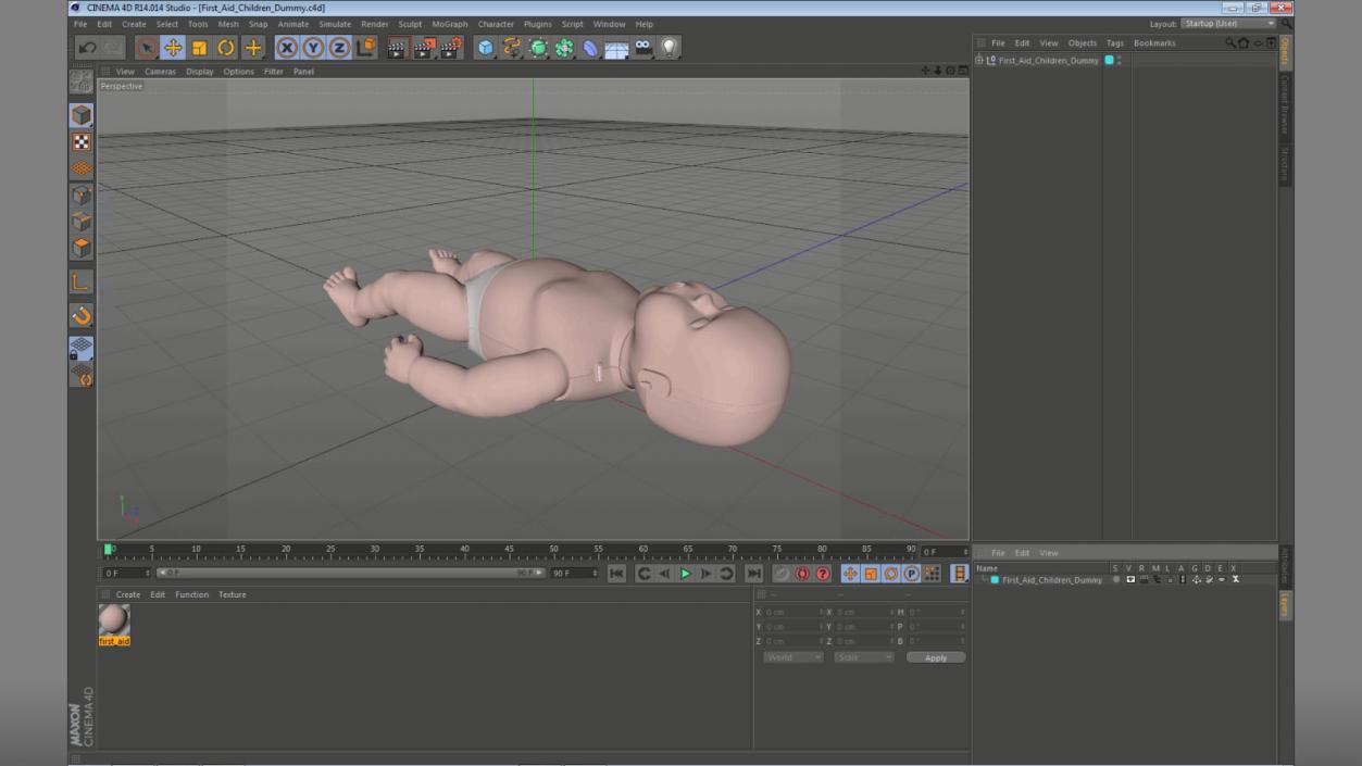 First Aid Children Dummy 3D model