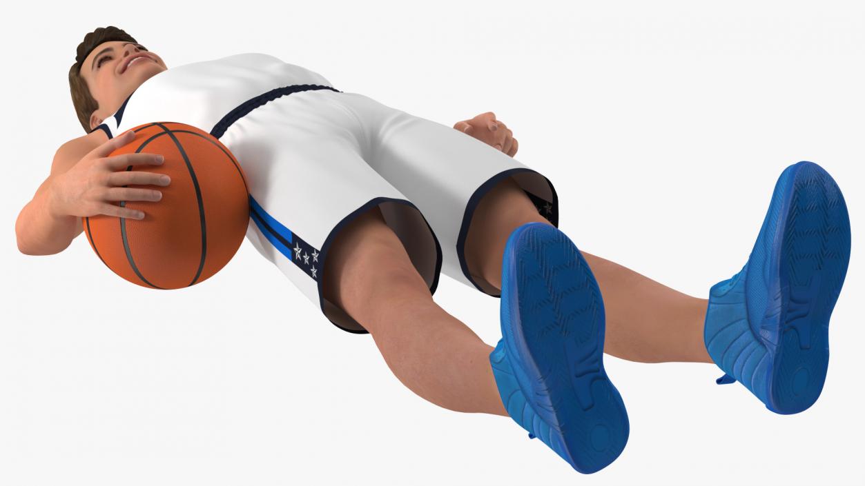 3D Teen Boy Basketball Rigged