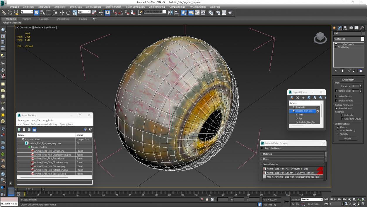 3D Realistic Fish Eye model