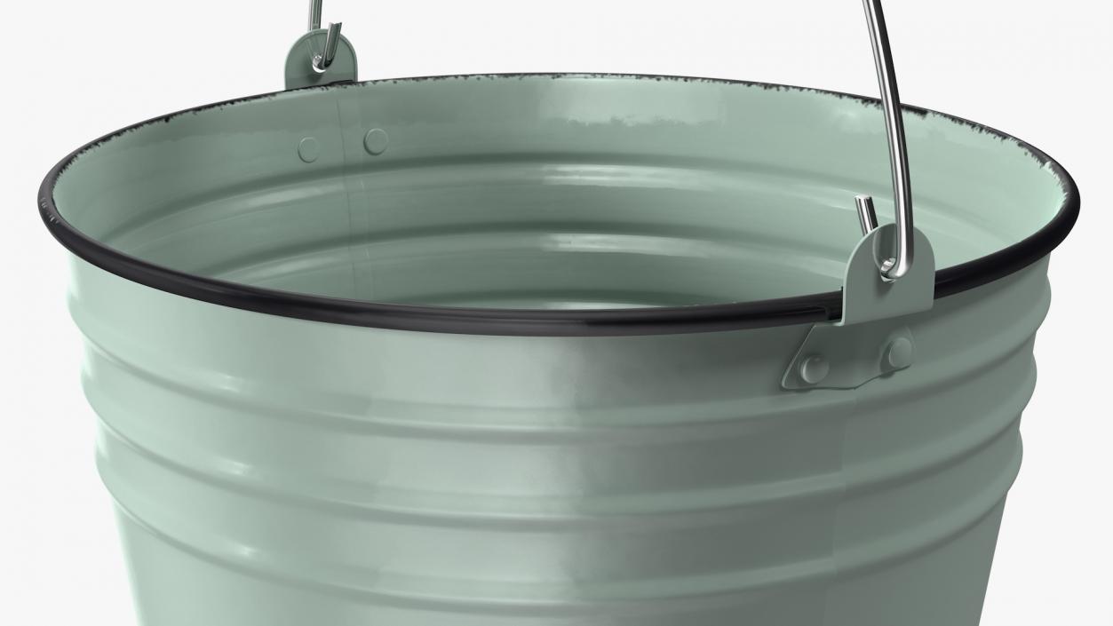 3D Blue Enamel Bucket 5L