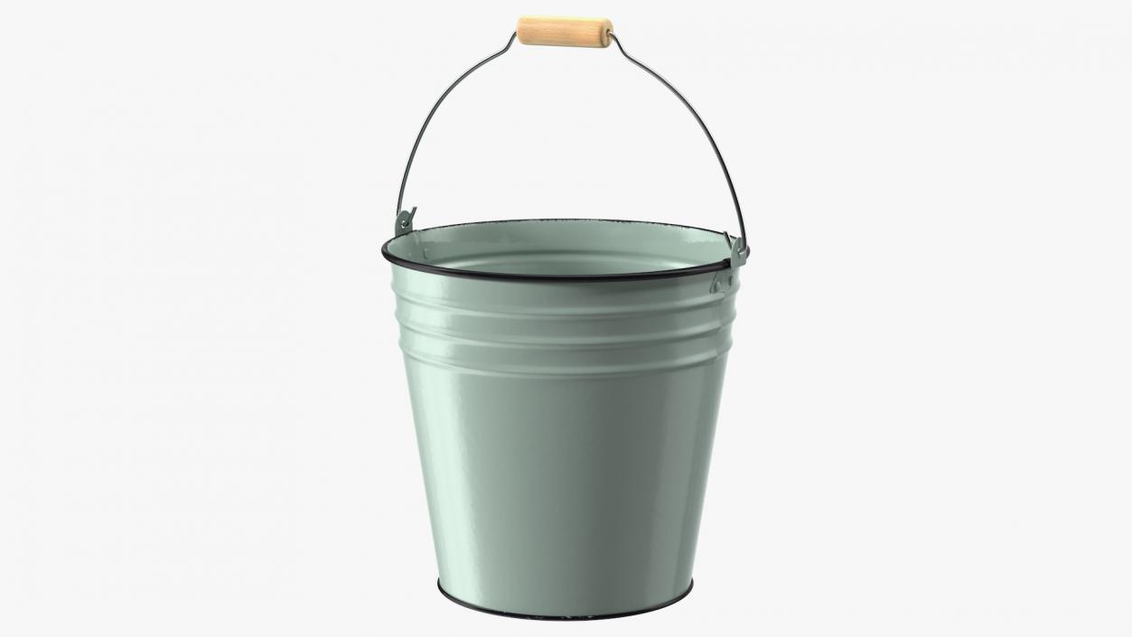 3D Blue Enamel Bucket 5L