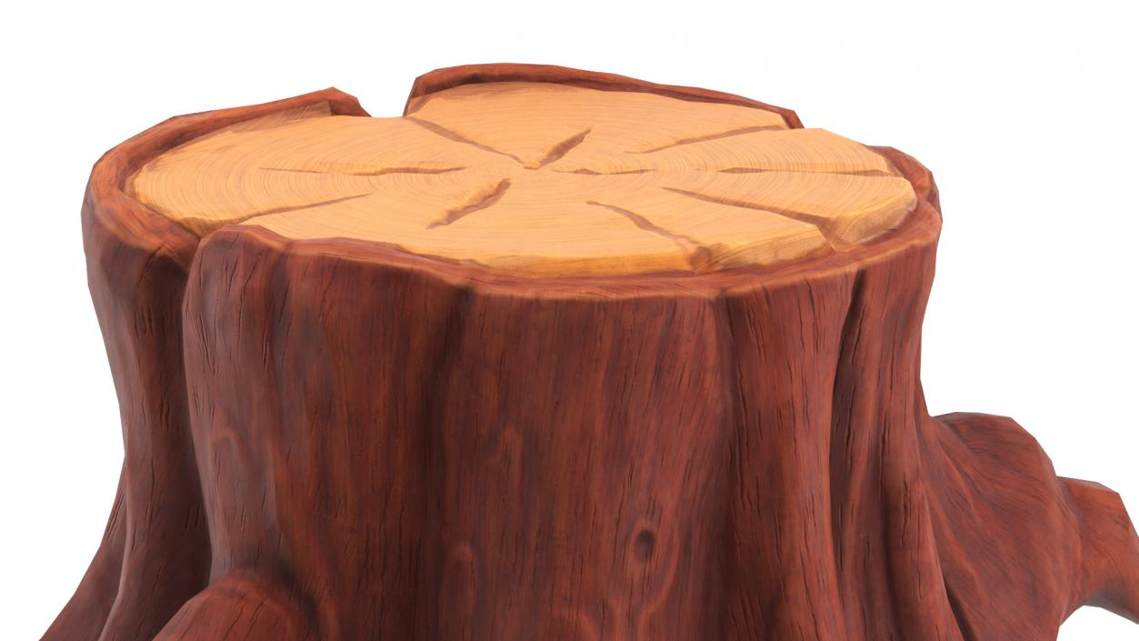 3D model Cartoon Tree Stumps Collection