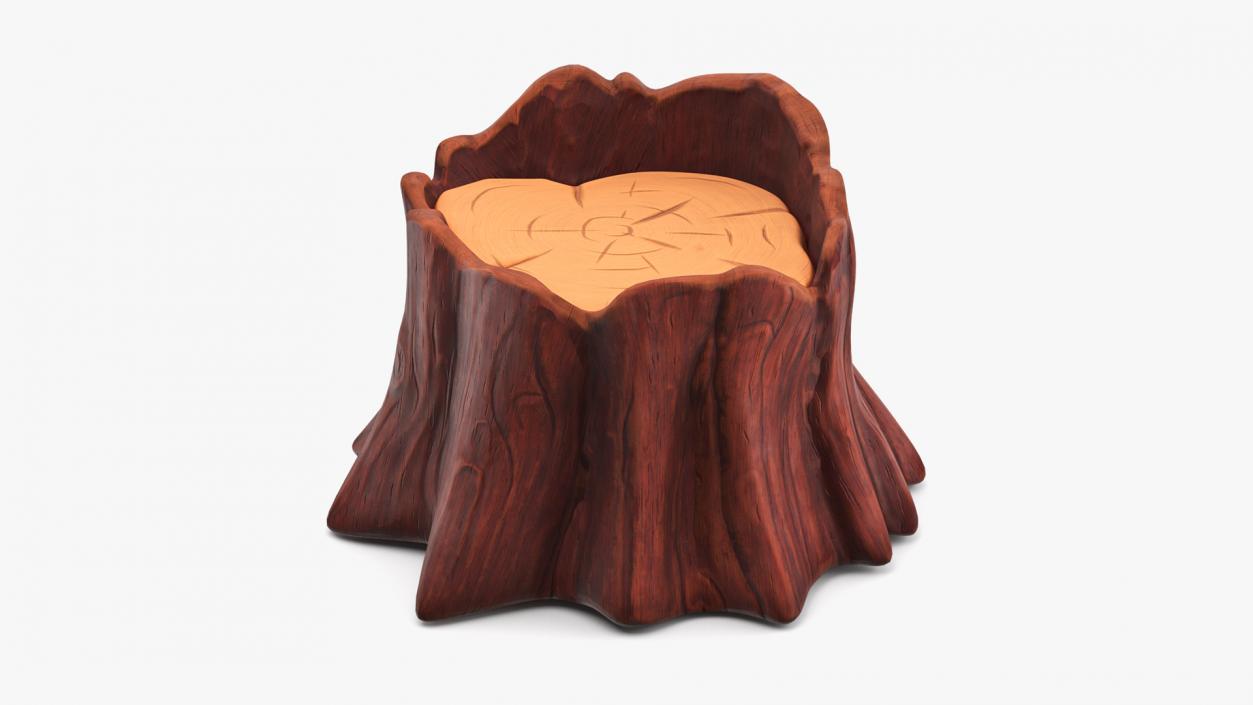 3D model Cartoon Tree Stumps Collection