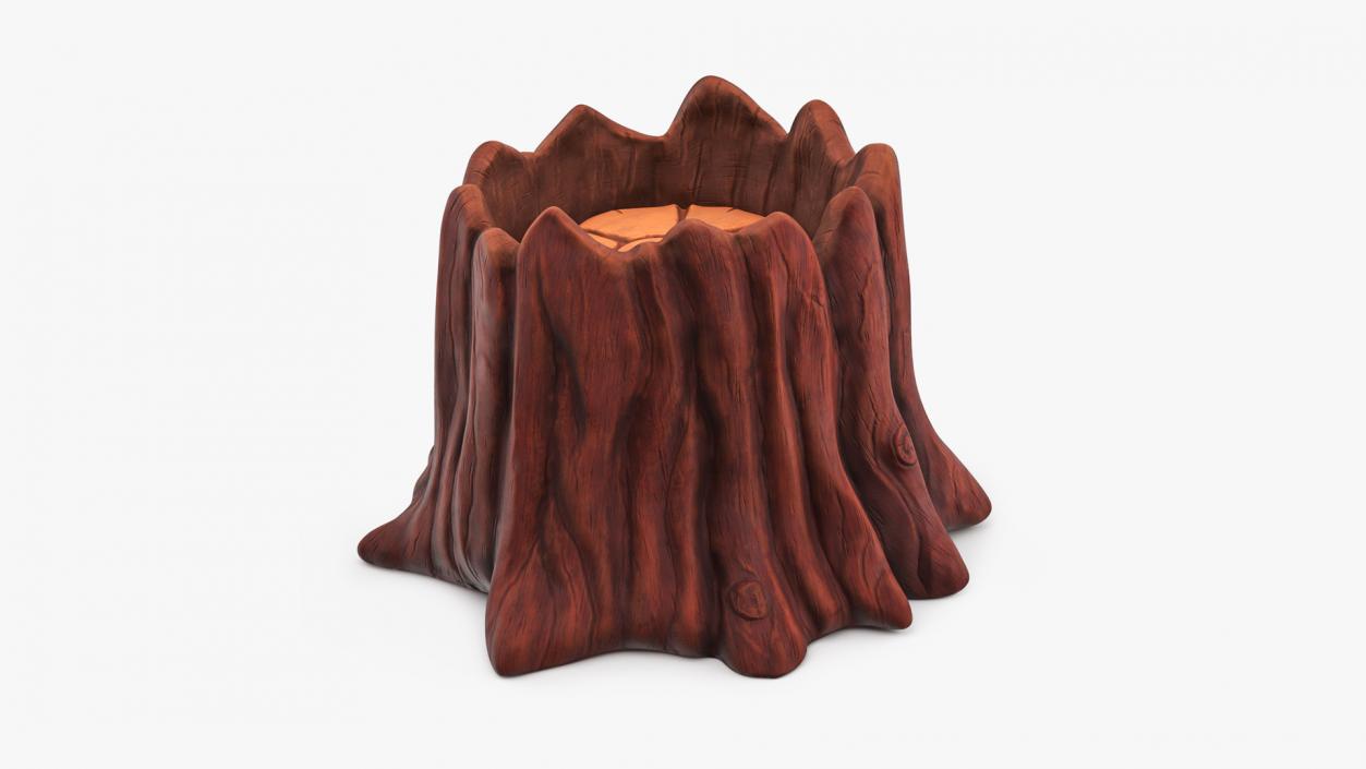 3D model Cartoon Tree Stumps Collection