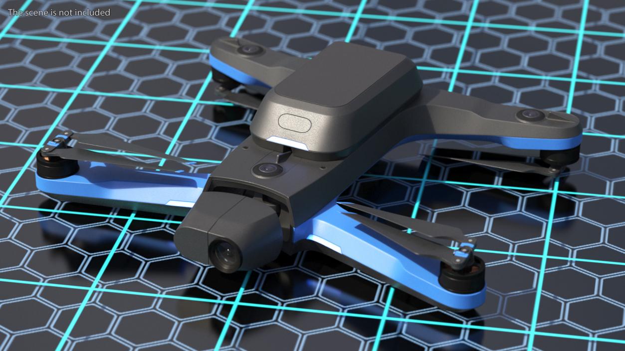 3D Drone Skydio 2 Plus On State model