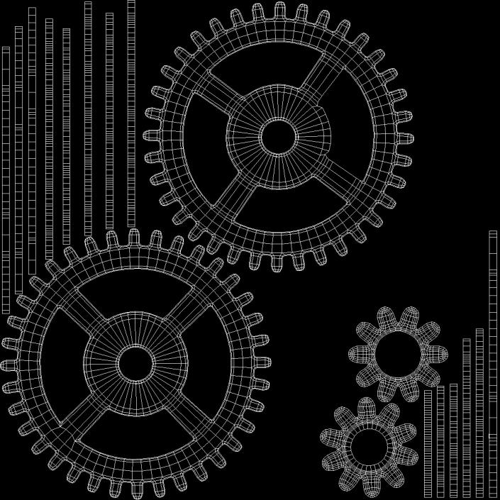 Pendulum Clock Gear 3D model