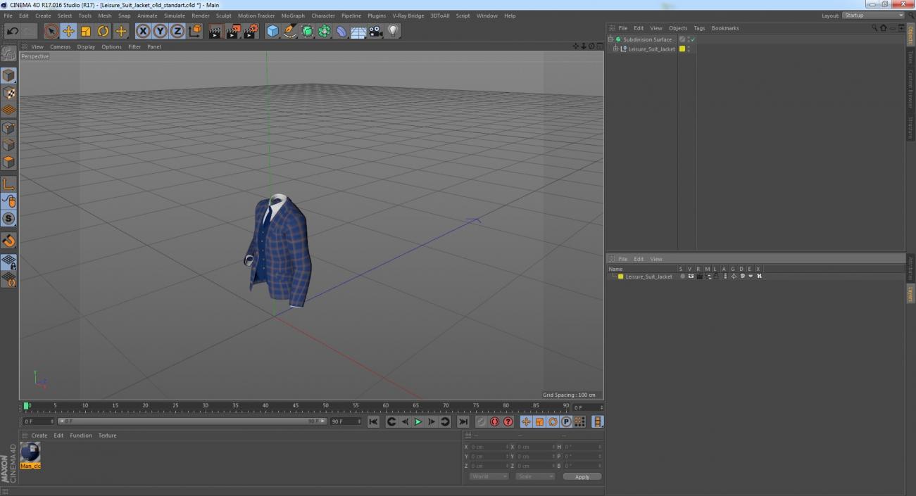 Leisure Suit Jacket 3D model