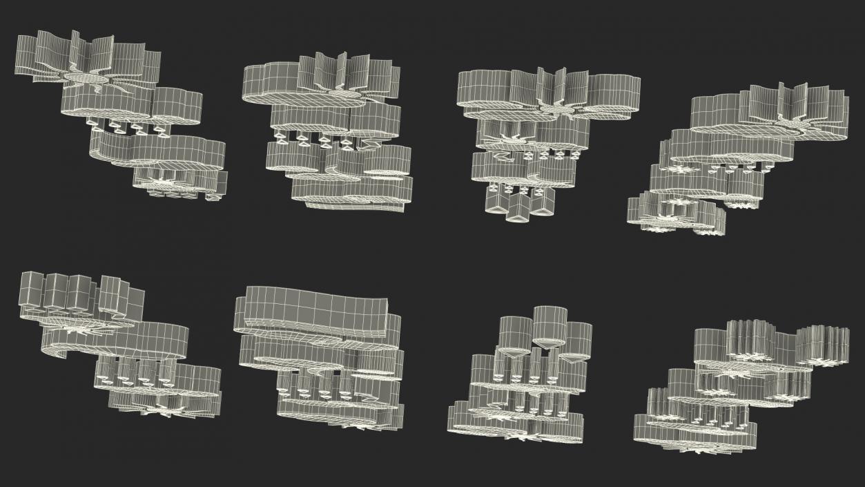 3D Meteorology Symbols Set model