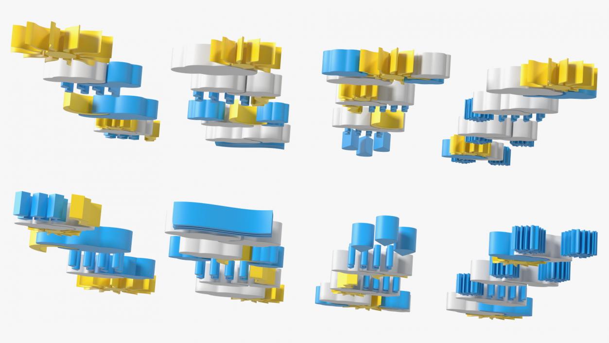 3D Meteorology Symbols Set model