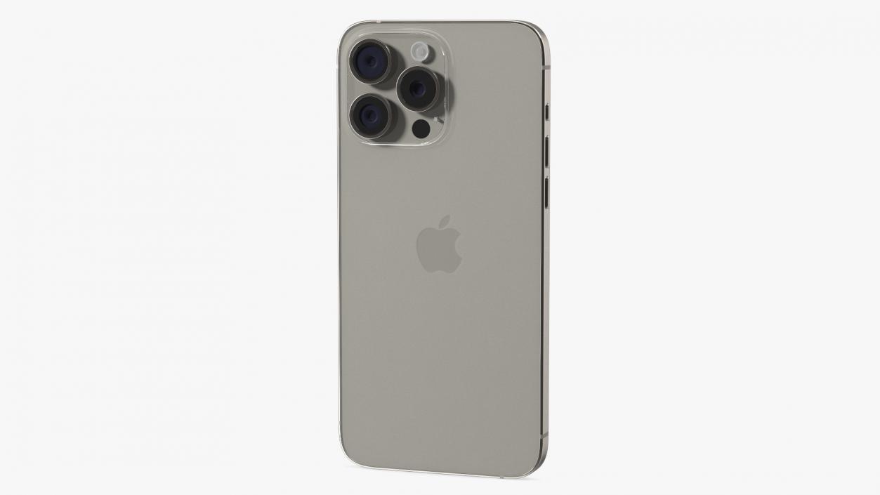 3D model Apple IPhone 15 Pro Max Natural Titanium