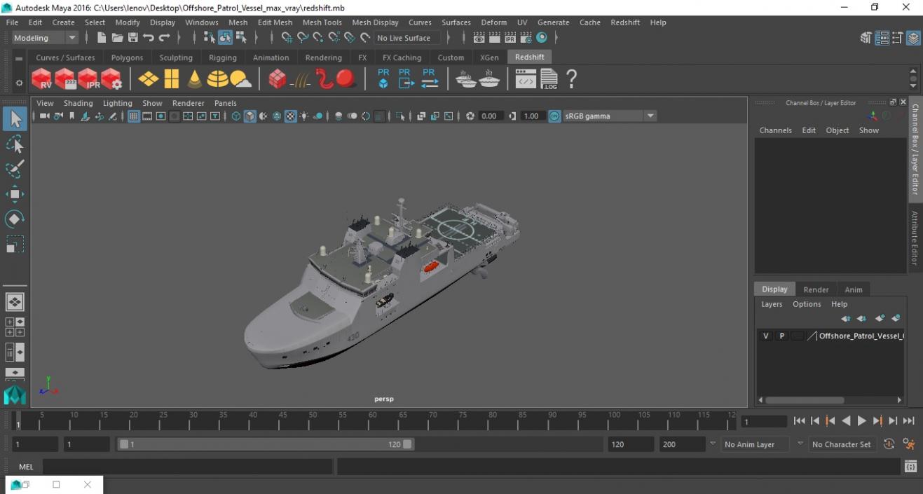 Offshore Patrol Vessel 3D