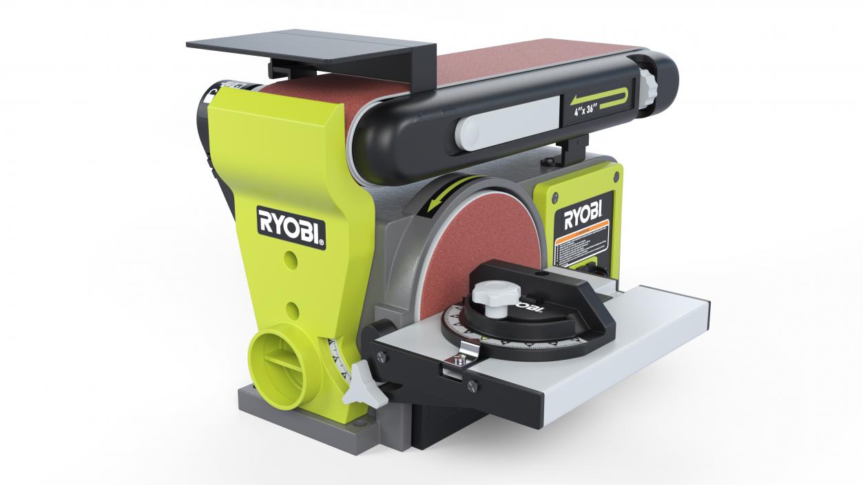 Belt and Disk Bench Sander Ryobi 3D