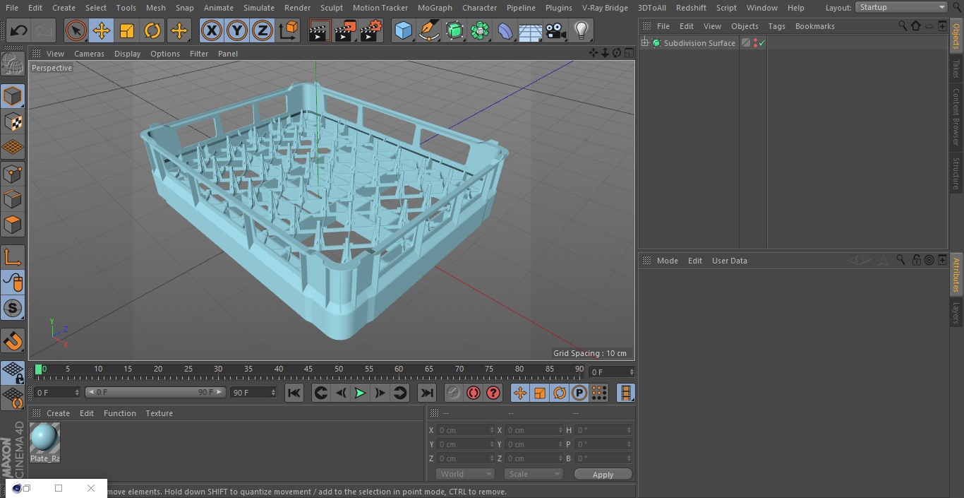 3D Dishwasher Plate Rack